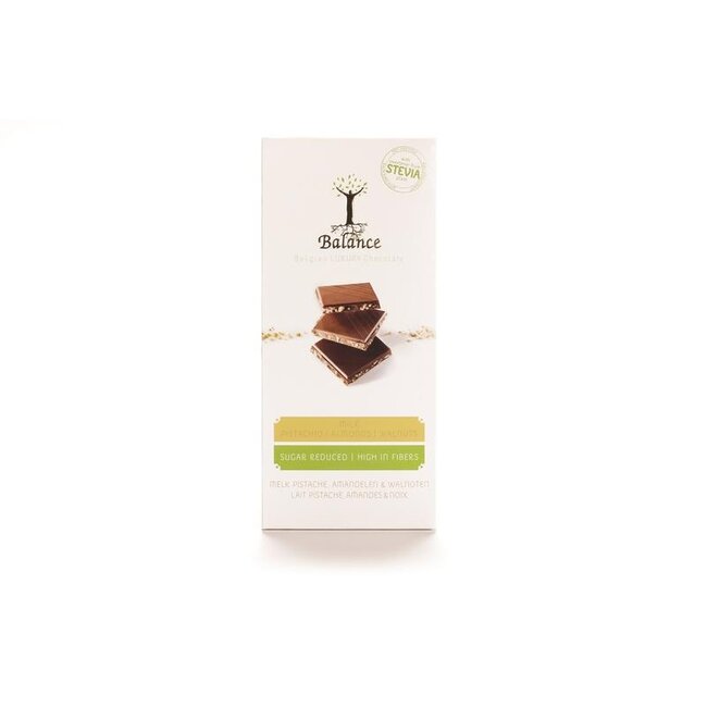 Balance Choco stevia tablet melk pistache 85 Gram