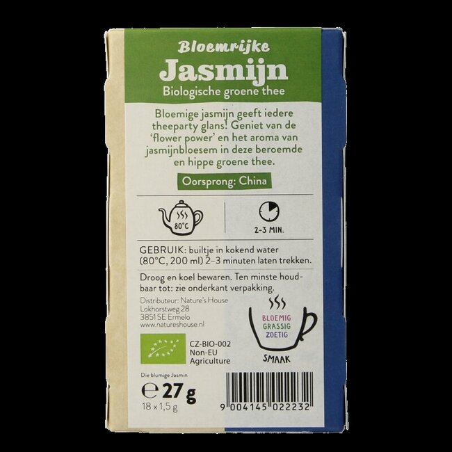Sonnentor Thé vert au jasmin bio 18 sachets