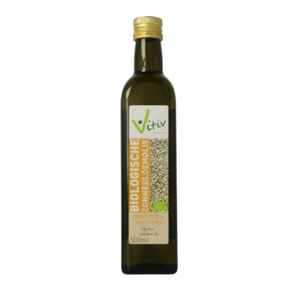 Vitiv Vitiv Zonnebloemolie bio 500 Milliliter