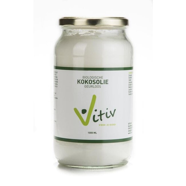 Vitiv Kokosolie geurloos bio 500 Milliliter