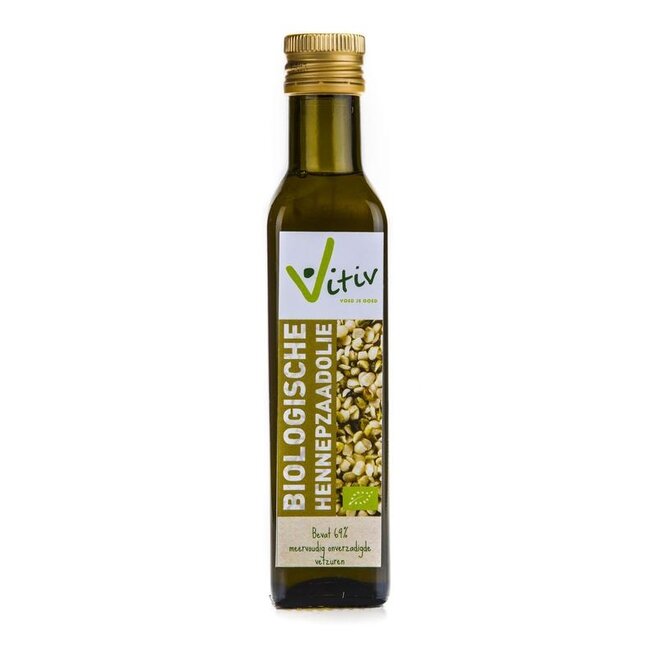 Vitiv Hennepzaadolie bio 250 Milliliter
