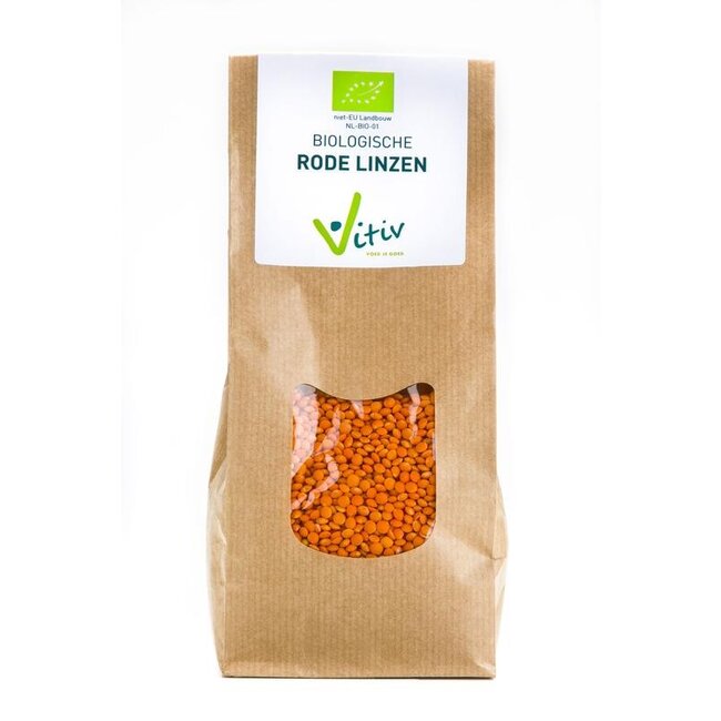 Vitiv Rode linzen bio 500 Gram