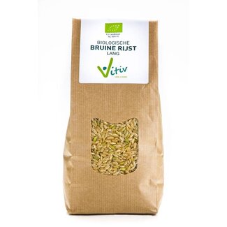 Vitiv Rijst bruin lang bio 1 Kilogram
