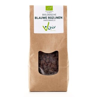 Vitiv Vitiv Blauwe rozijnen klein bio 1 Kilogram