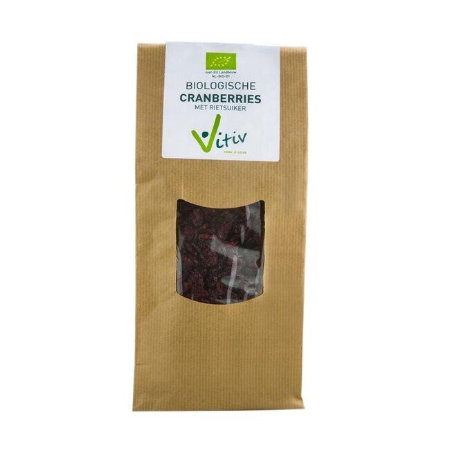 Vitiv Cranberries rietsuiker bio 250 Gram