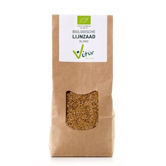 Vitiv Vitiv Lijnzaad blond bio 500 Gram