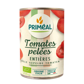 Primeal Primeal Gepelde tomaten zonder zout bio 400 Gram