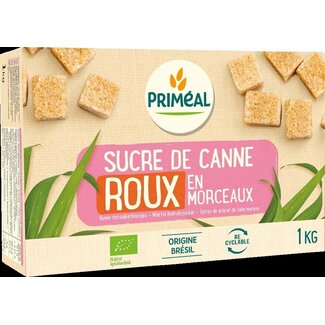 Primeal Primeal Morceaux de sucre de canne roux bio 1 kg
