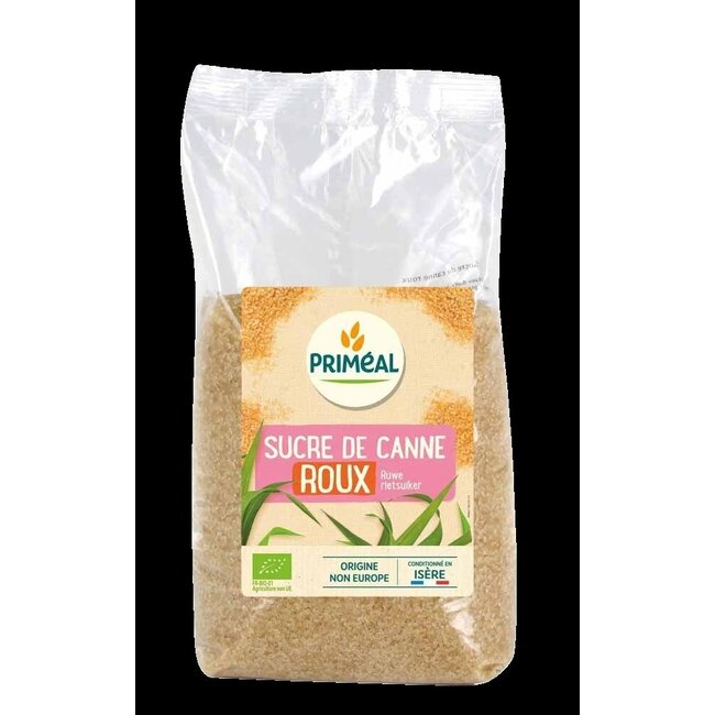 Primeal Bruine ruwe rietsuiker bio 1 Kilogram