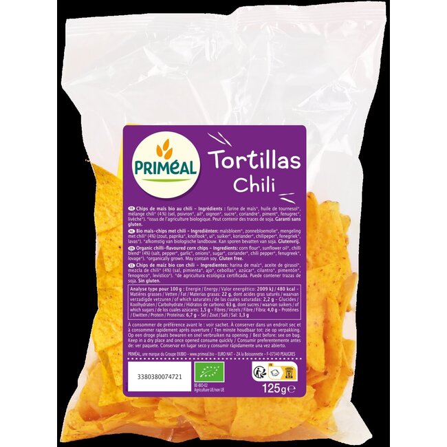 Primeal Tortillas chili bio 125 Gram