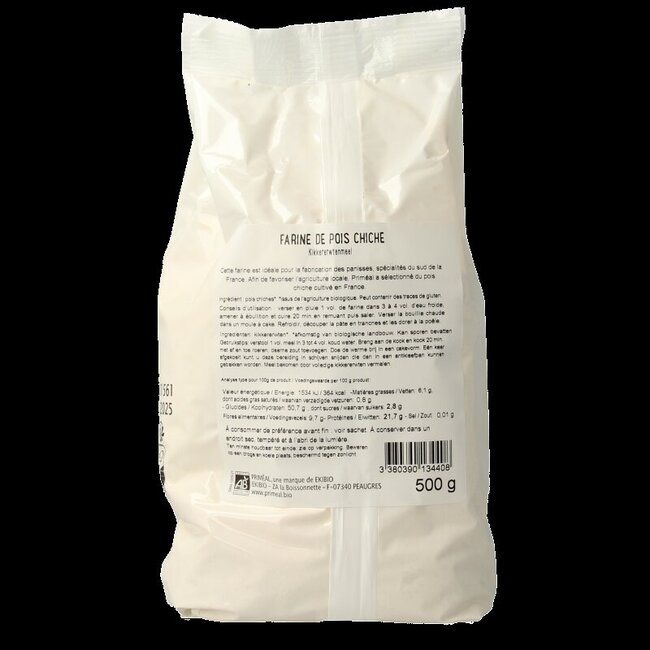 Farine de pois chiches bio Primeal 500 g
