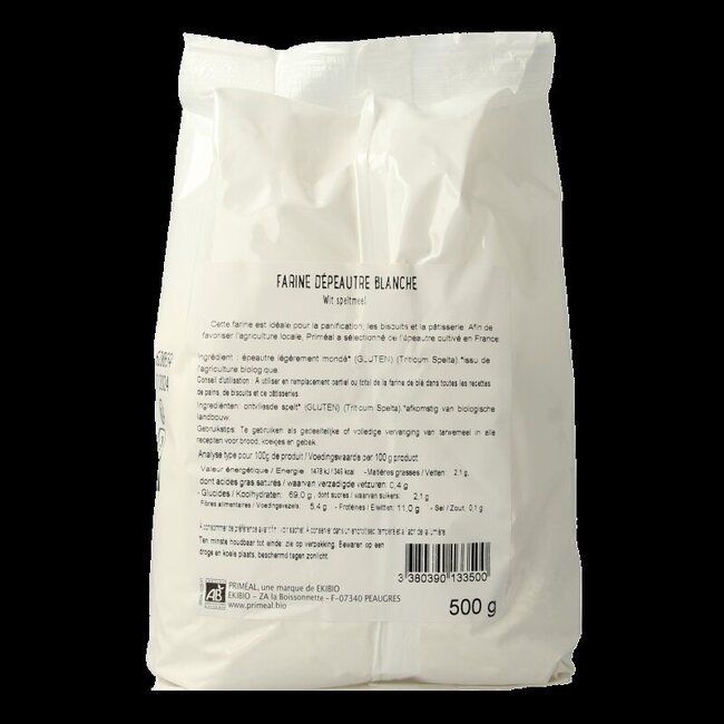 Primeal Farine de grand épeautre blanche bio 500 g