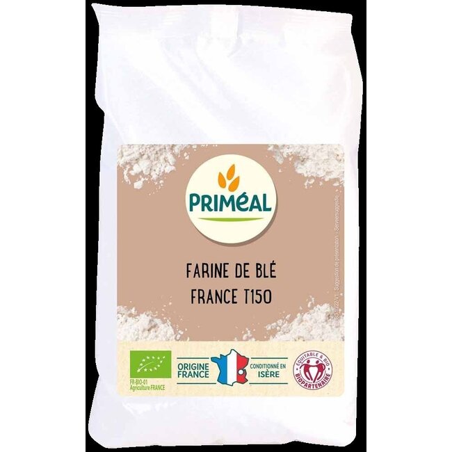 Primeal Volkoren tarwemeel borsa 150 bio 1 Kilogram