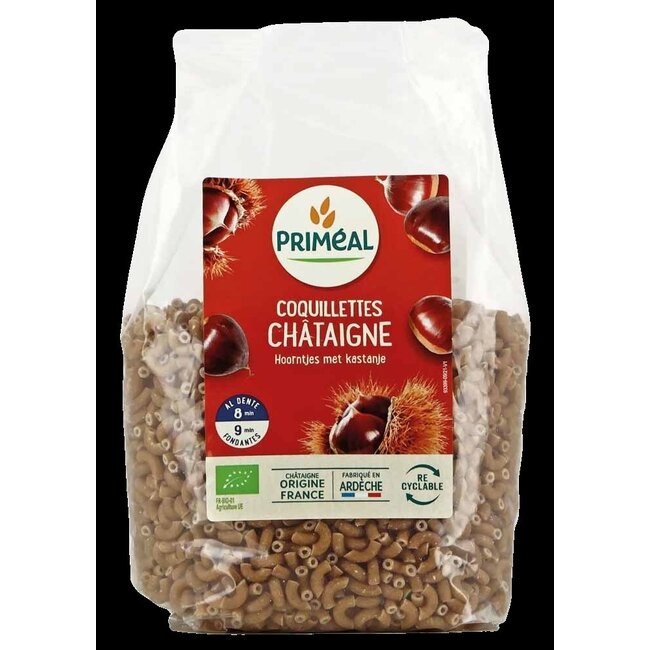 Hoorntjes met kastanje bio 500 Gram