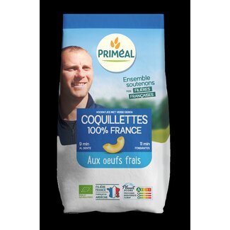 Primeal Primeal Macaroni aux œufs frais bio 500 g