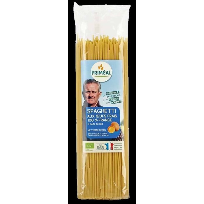 Primeal Spaghetti met verse eieren bio 500 Gram