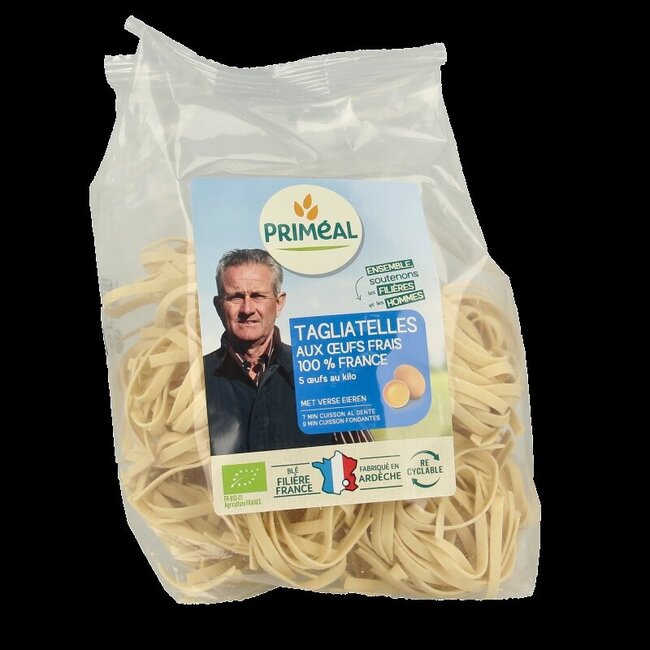 Priméal Tagliatelles aux œufs frais bio 250 g