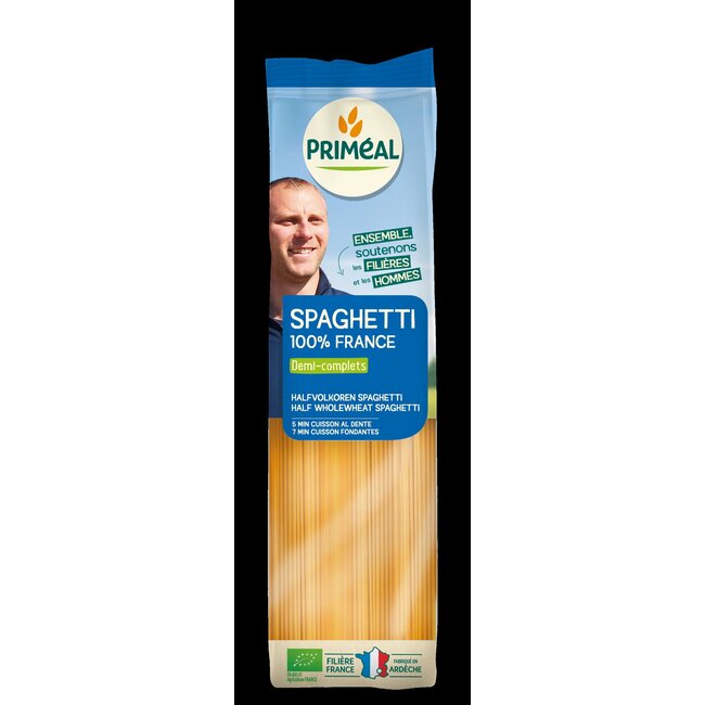 Primeal Halfvolkoren spaghetti bio 500 Gram