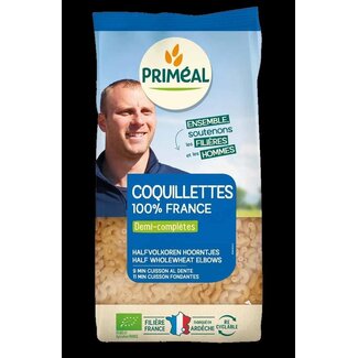 Primeal Primeal Halfvolkoren hoorntjes bio 500 Gram