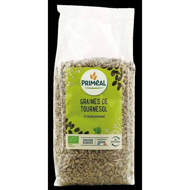 Primeal Zonnebloempitten (zaad) bio 500 Gram