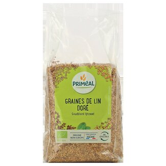 Primeal Primeal Lijnzaad goudblond bio 250 Gram