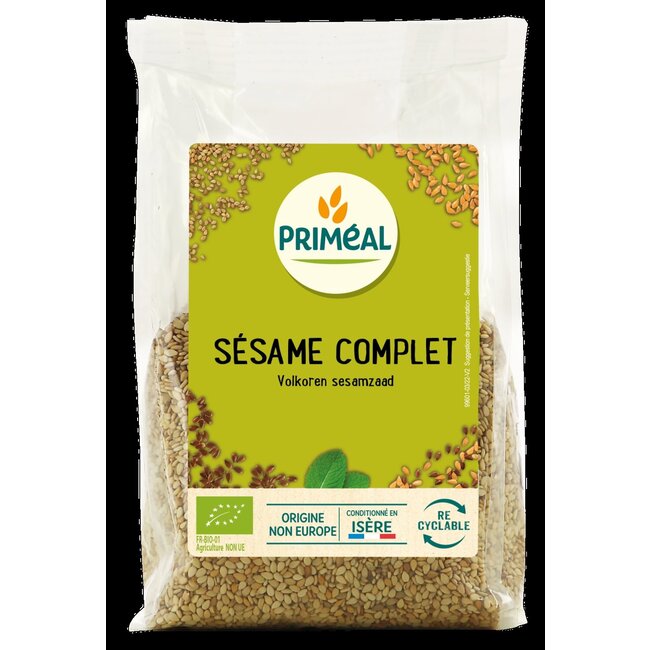 Primeal Volkoren sesamzaad bio 250 Gram