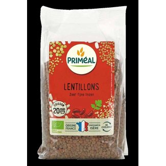 Primeal Lentilles très fines de France bio Primeal 500 g