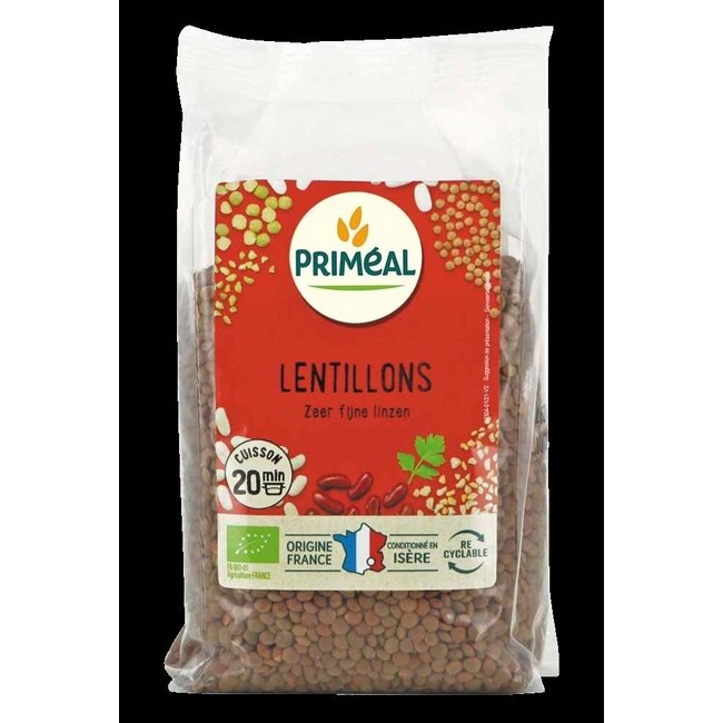 Primeal Linzen zeer fijn Frankrijk bio 500 Gram