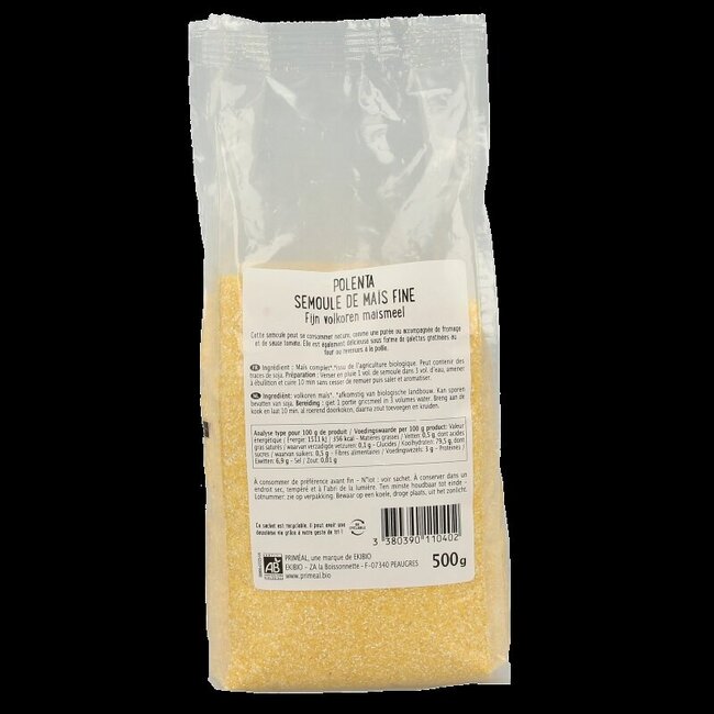 Primeal Polenta de maïs complète fine bio 500 g