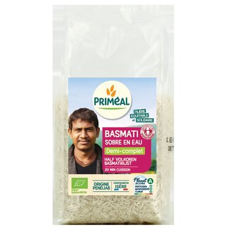 Primeal Primeal Halfvolkoren basmati rijst bio 1 Kilogram