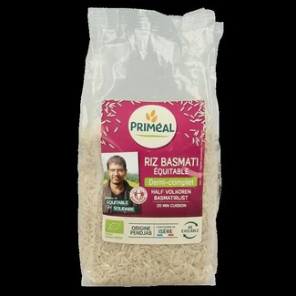 Primeal Riz basmati semi-complet bio Primeal 500 grammes