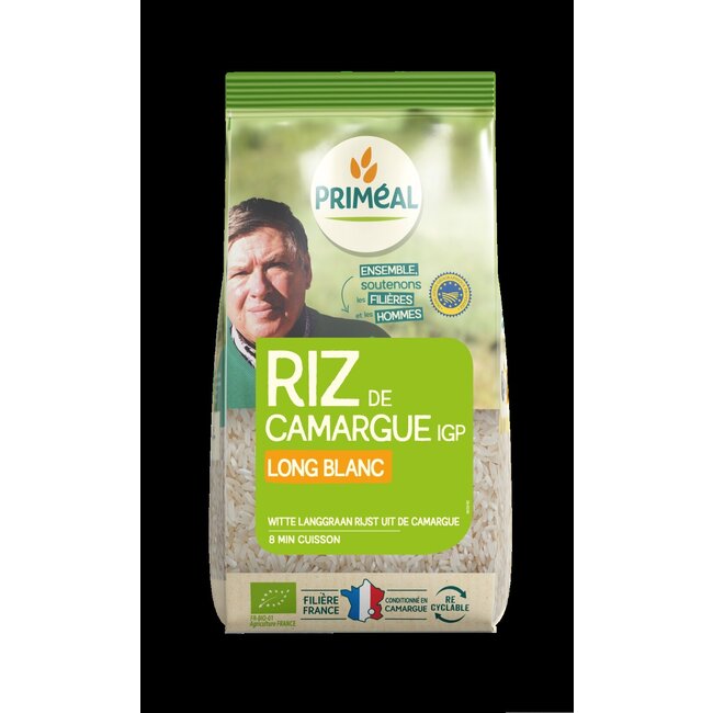 Witte langgraan rijst camargue bio 500 Gram