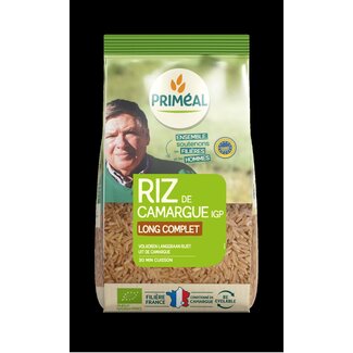 Primeal Riz complet long grain de Camargue bio Primeal 1 kg