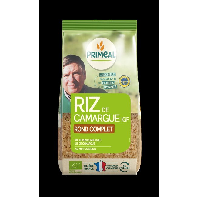 Primeal Volkoren ronde rijst camargue bio 500 Gram