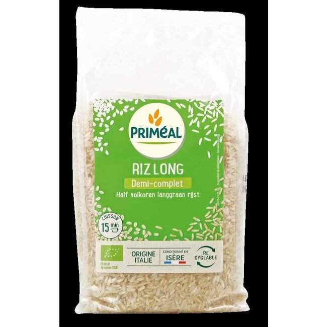 Halfvolkoren langgraan rijst bio 1 Kilogram