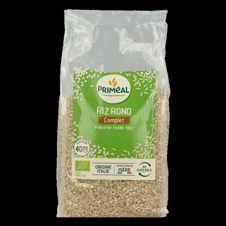 Primeal Primeal Volkoren ronde rijst uit Italie bio 1 Kilogram