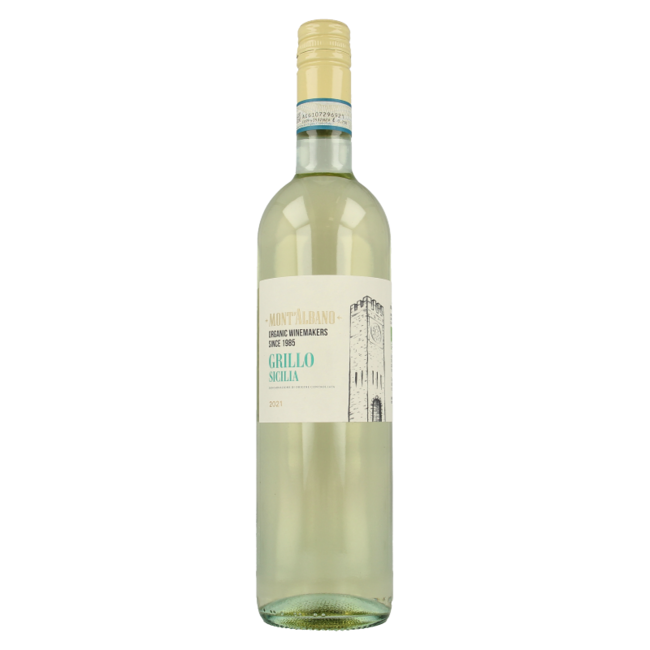 Mont Albano Grillo terre siciliane wit bio 750 Milliliter
