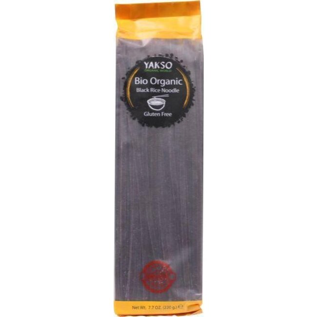 Yakso Rice noodle zwart bio 220 Gram