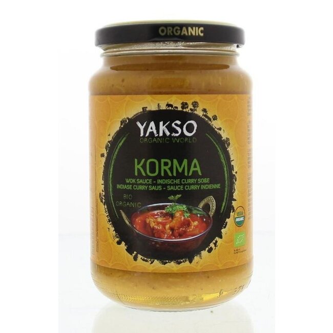 Yakso Roerbaksaus korma bio 350 Gram
