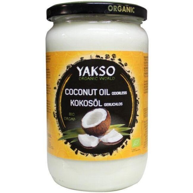 Yakso Kokosolie geurloos bio 650 Milliliter