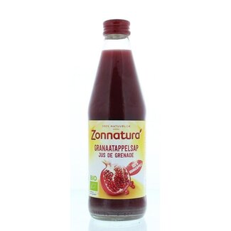 Zonnatura Zonnatura Granaatappelsap puur bio 330 Milliliter