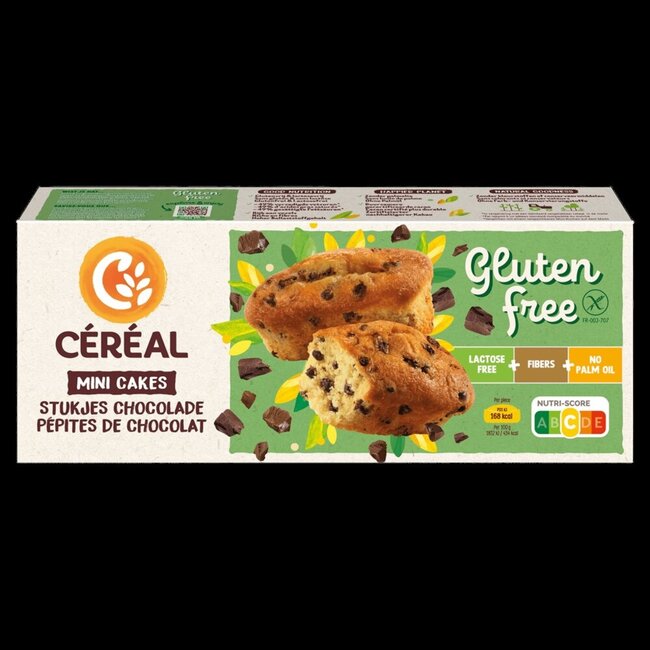Cake mini choco glutenvrij 230 Gram