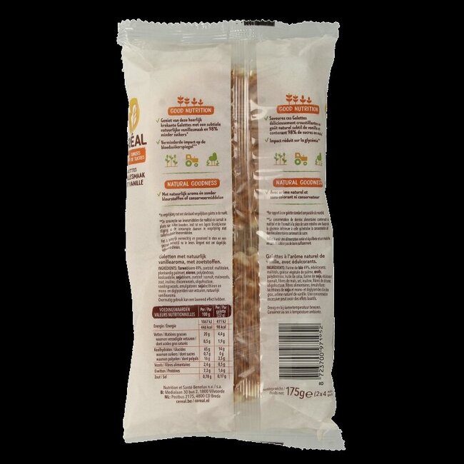 Cereal Galetten suikervrij 175 Gram