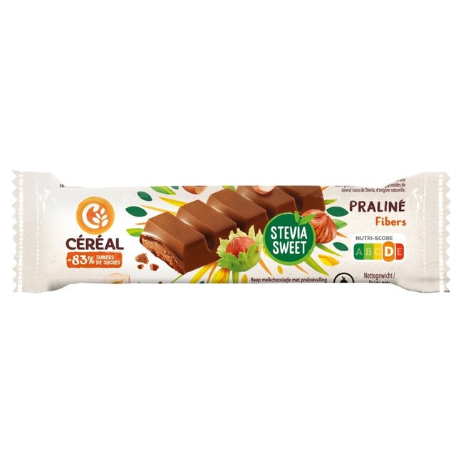 Chocolade reep praline stevia 42 Gram