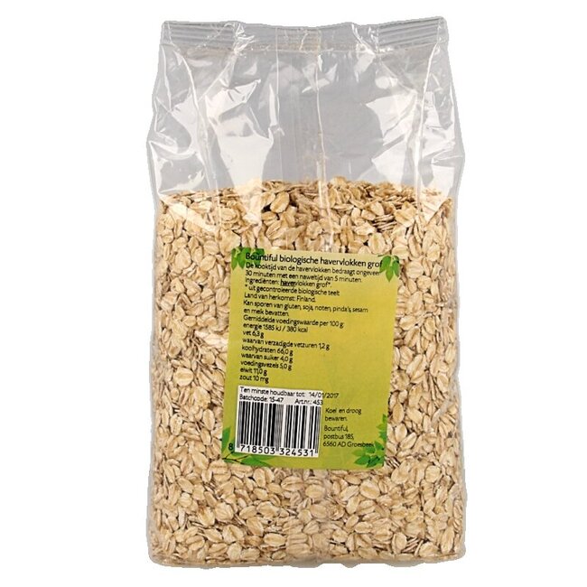 Bountiful Flocons d'avoine gros bio 750 g
