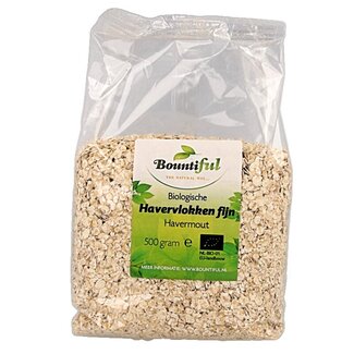 Bountiful Bountiful Havervlokken fijn bio 500 Gram