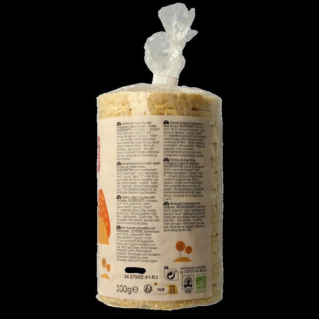 Lima Galettes de pois chiches protéinées bio 100 g