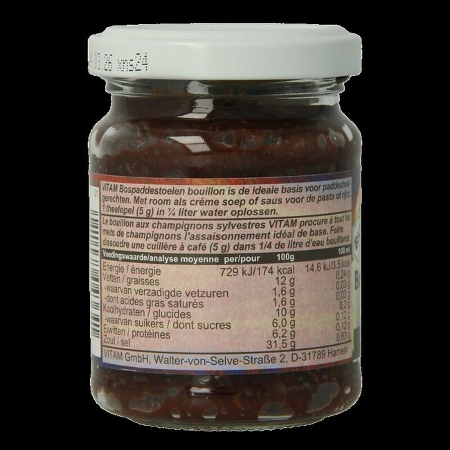 Vitam Bospaddenstoelen bouillon bio 150 Gram