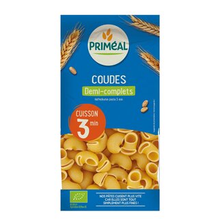 Primeal Coudes halfvolkoren snelkook 3 minuten bio 500 Gram