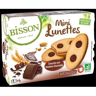 Bisson Gevulde chocoladekoekjes mini lunettes bio 175 Gram